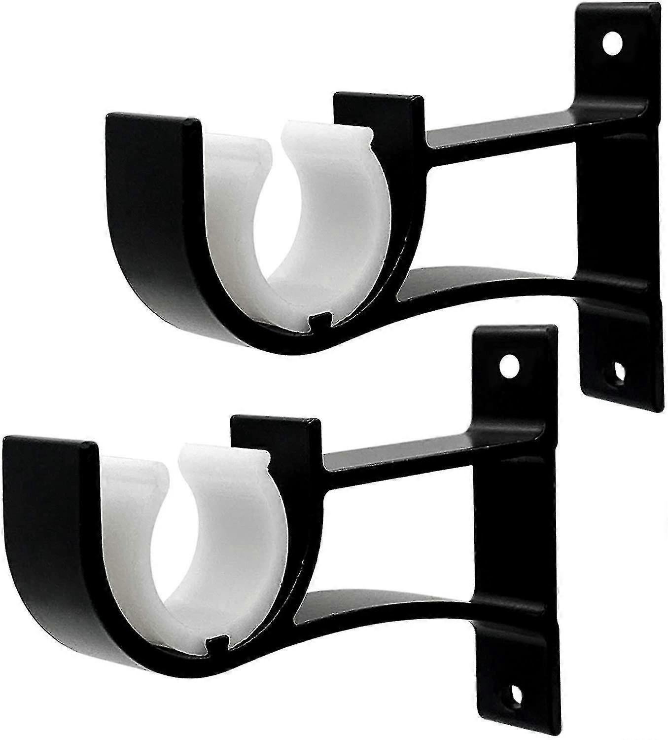 2pcs Small Curtain Rod Brackets, Curtain Rod Holders - Image 1