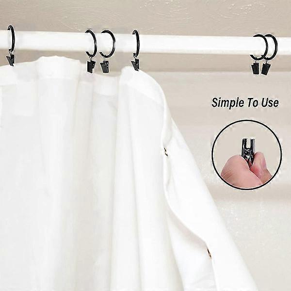 Curtain Rods with Metal Hanging Rings, Window Curtain Hardware - Image 4