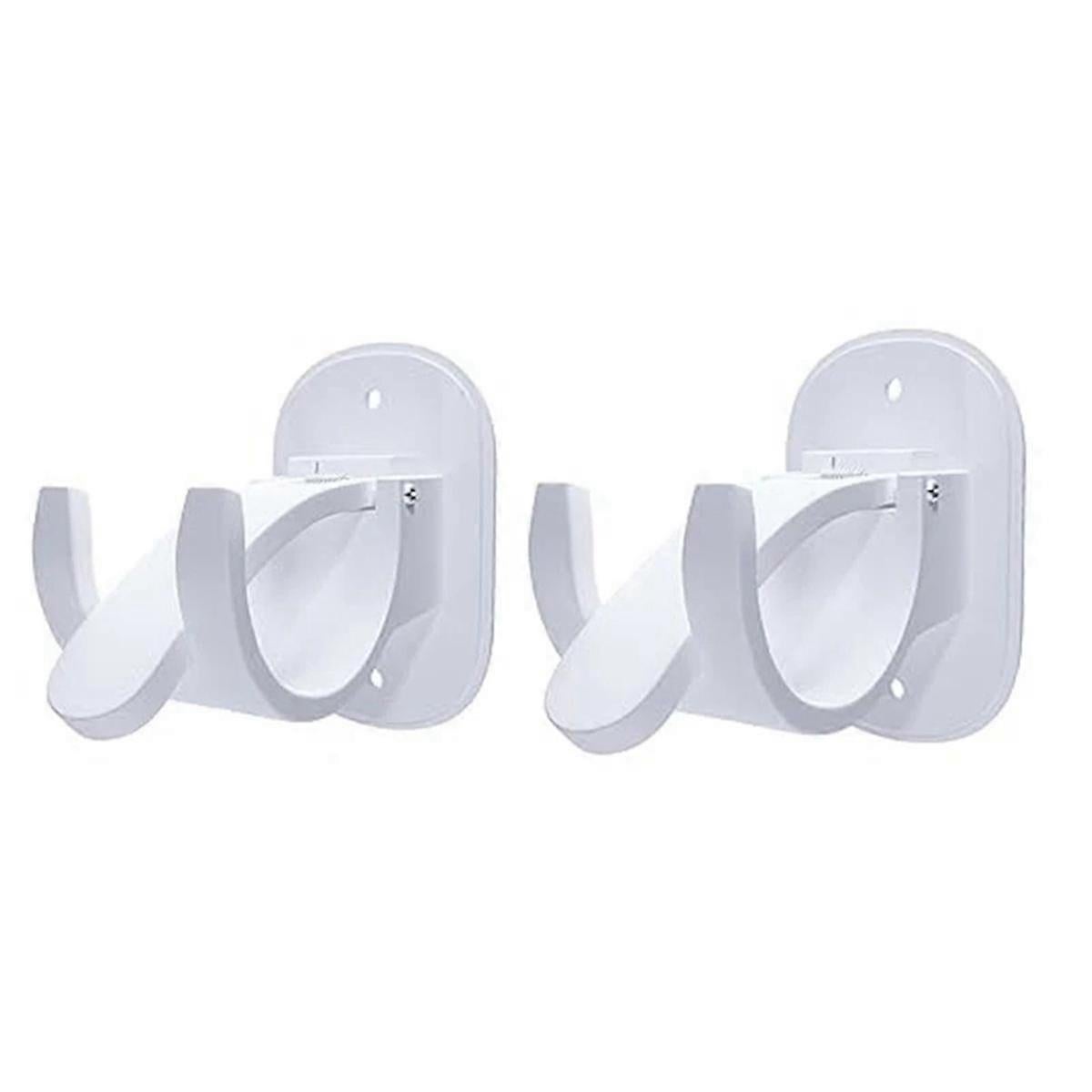 4pcs Curtain Rod Brackets, No-Drill Curtain Rod Holders Hooks - Image 1