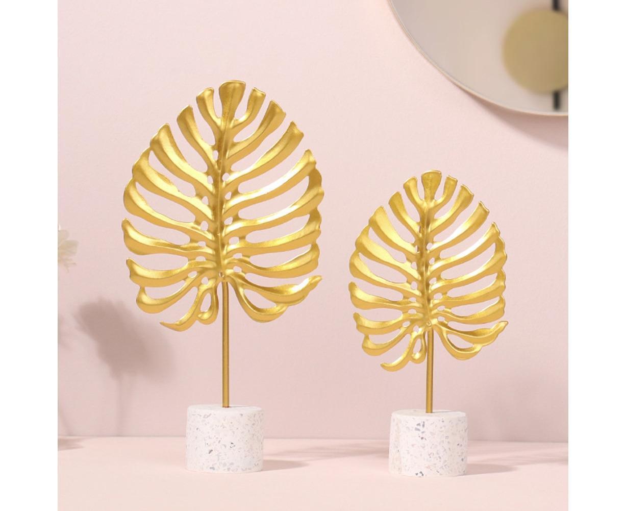 Iron Monstera Leaf Ornament Photo Prop Living Room Desktop TV Cabinet Decoration- S - Image 6