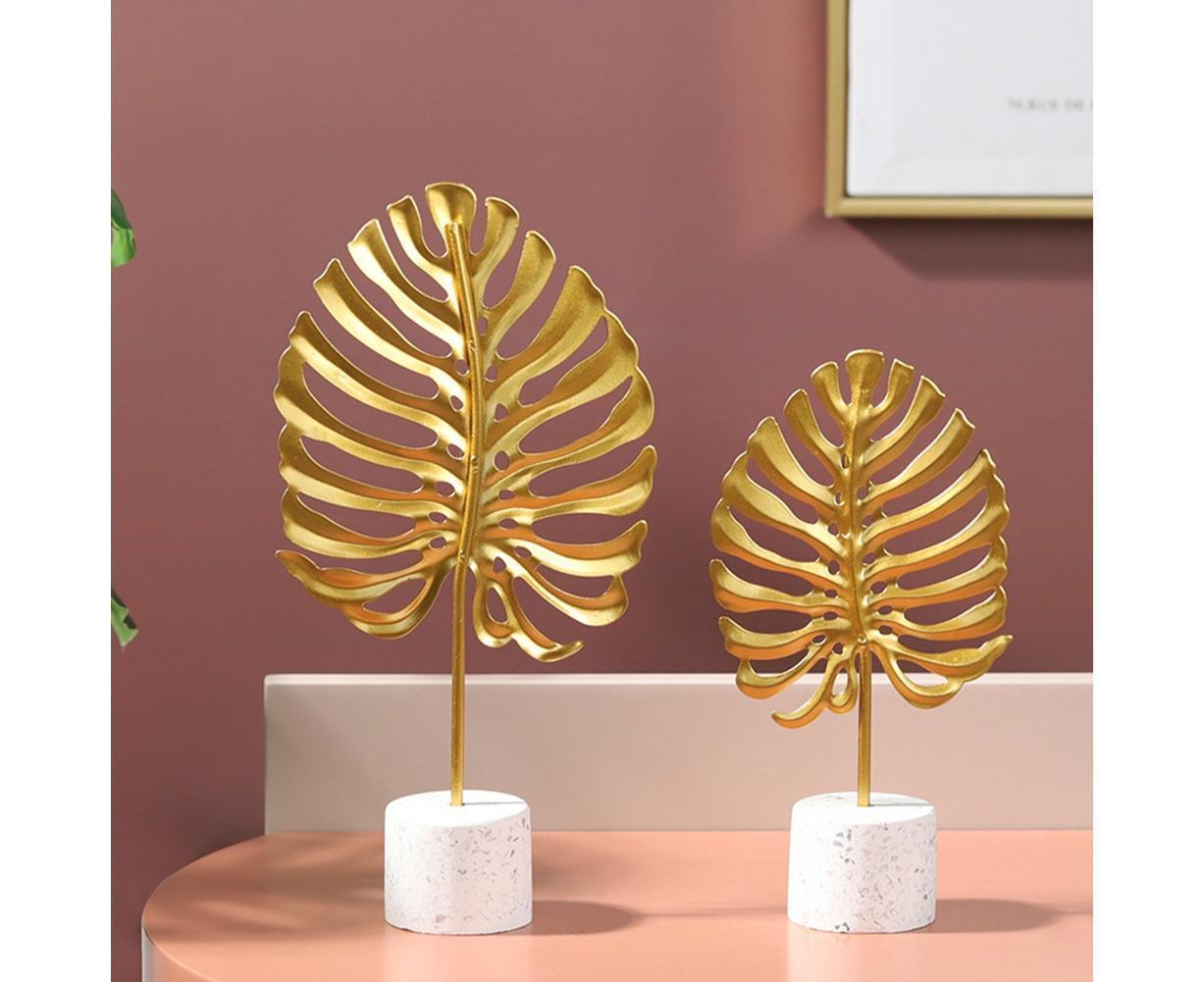 Iron Monstera Leaf Ornament Photo Prop Living Room Desktop TV Cabinet Decoration- S - Image 7