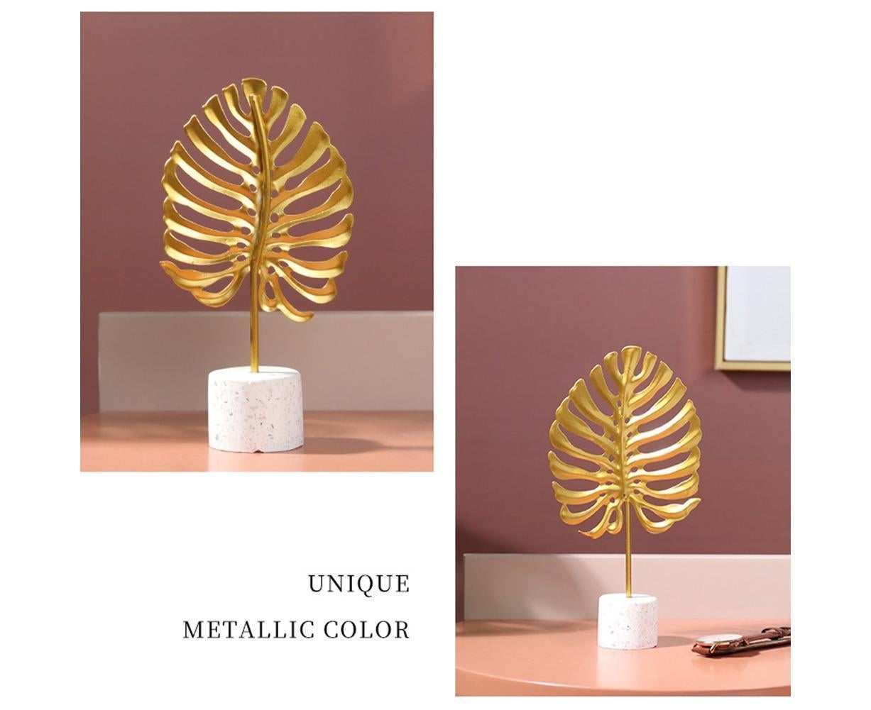 Iron Monstera Leaf Ornament Photo Prop Living Room Desktop TV Cabinet Decoration- S - Image 8