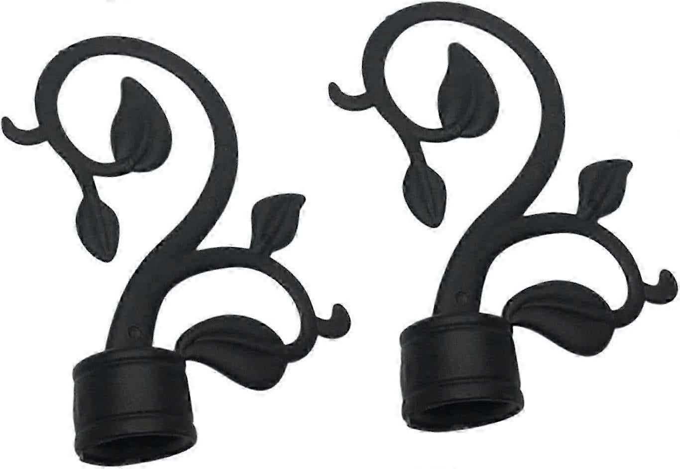 2pcs Curtain Rod Finials for 28mm Rods, Decorative Ends - Image 1