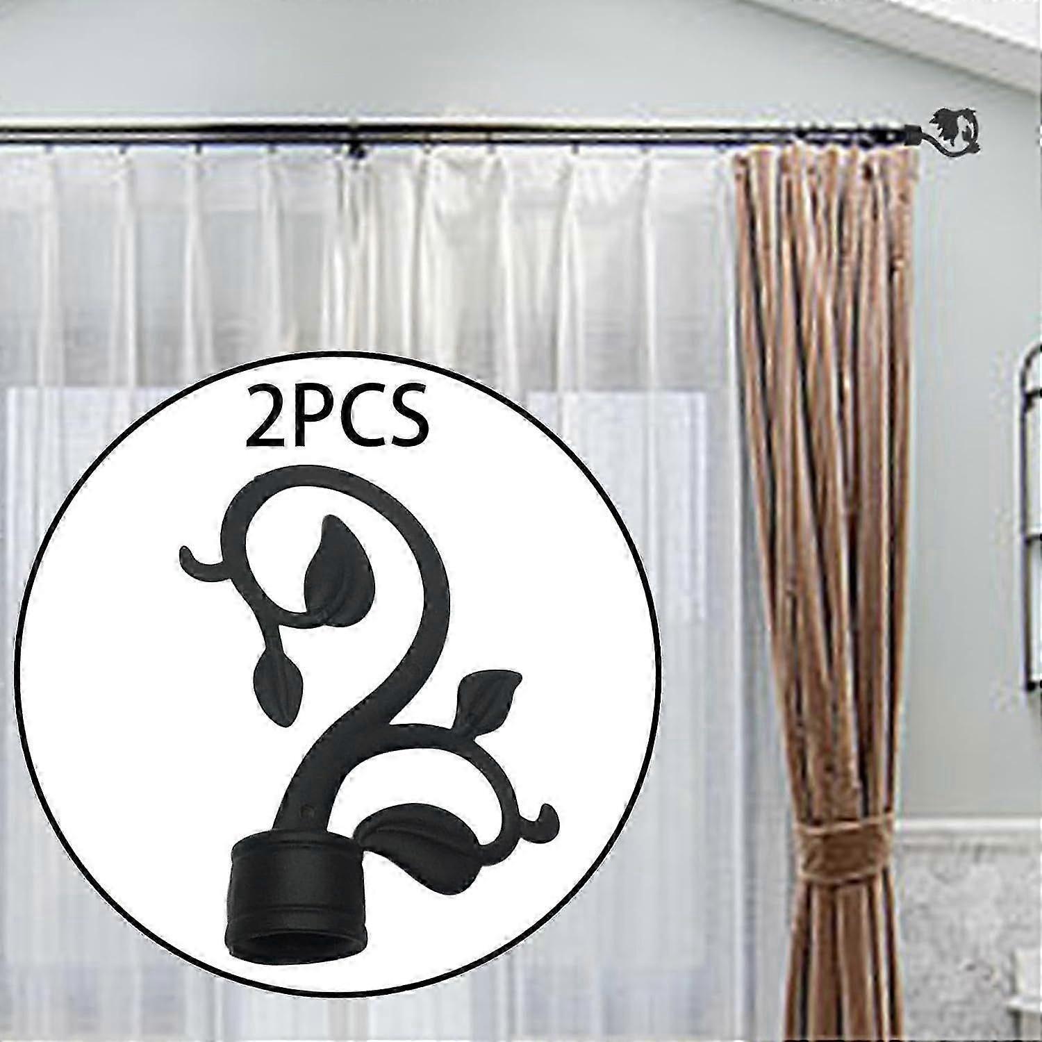 2pcs Curtain Rod Finials for 28mm Rods, Decorative Ends - Image 3