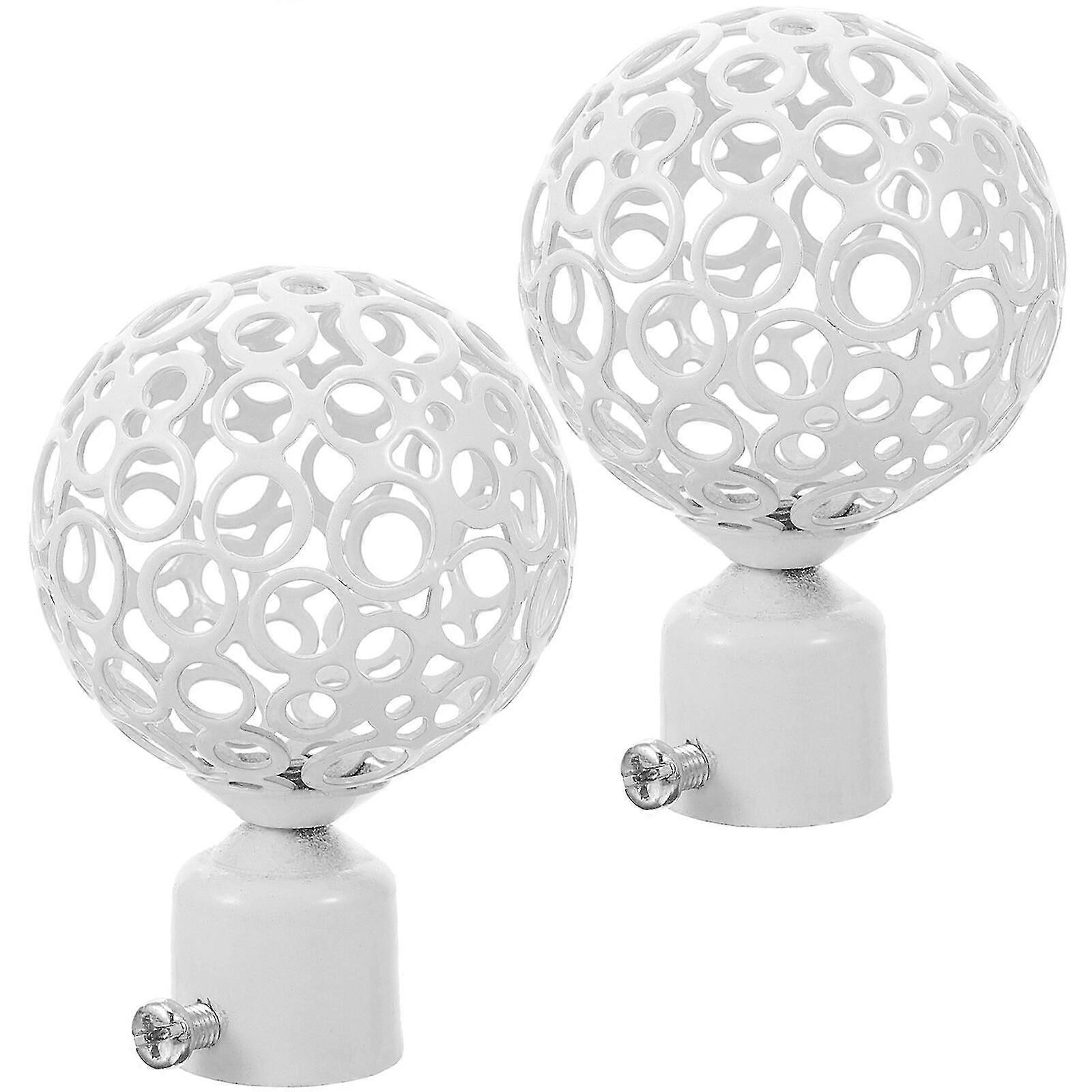 2pcs Curtain Rod End Caps, Decorative Window Finials - Image 1