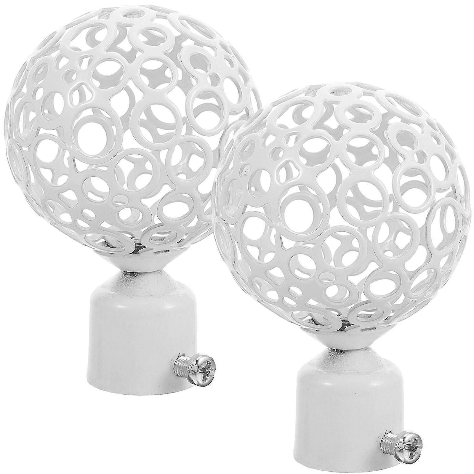 2pcs Curtain Rod End Caps, Decorative Window Finials - Image 2
