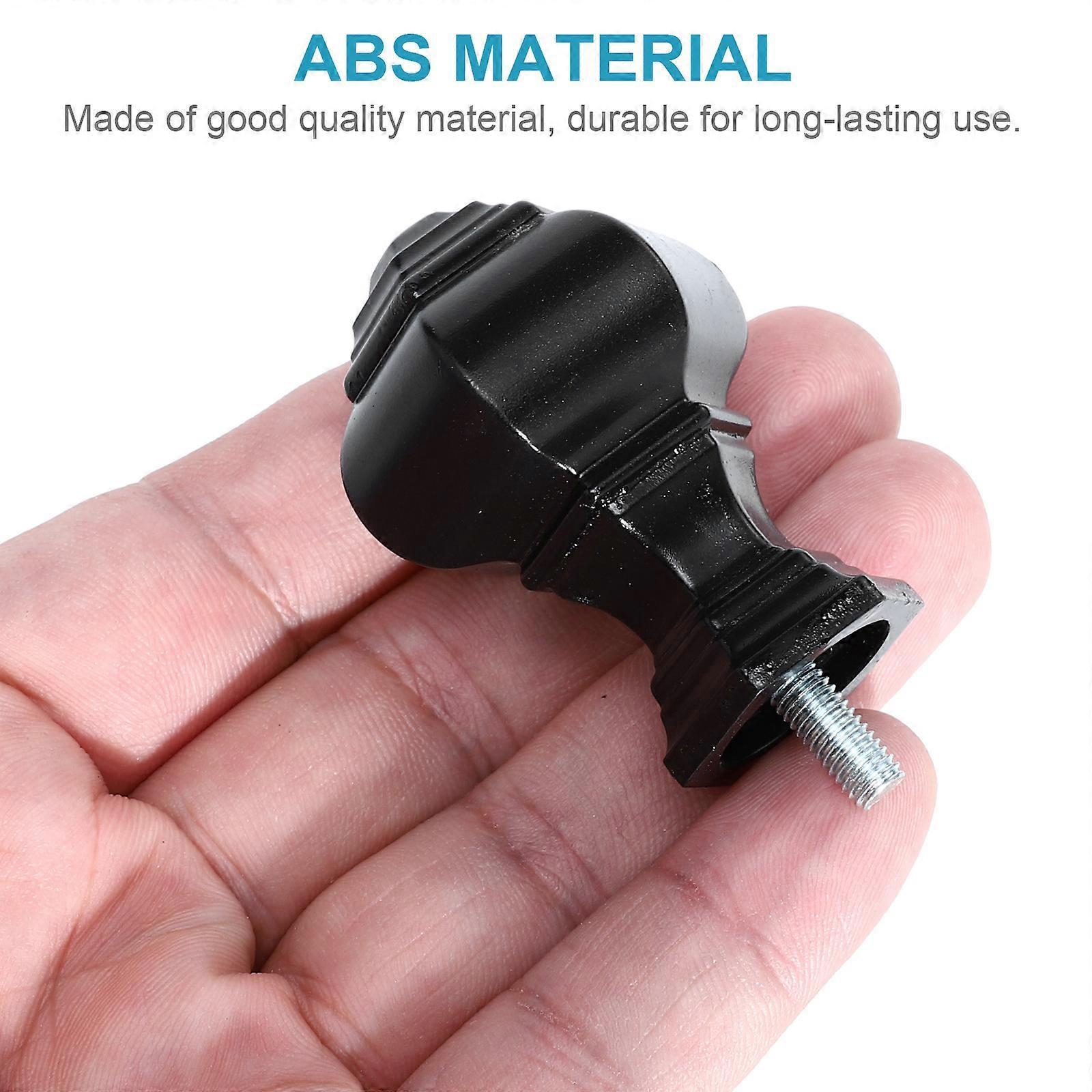 2pcs Curtain Rod Decorative Ends, Swivel End Caps for Windows - Image 2