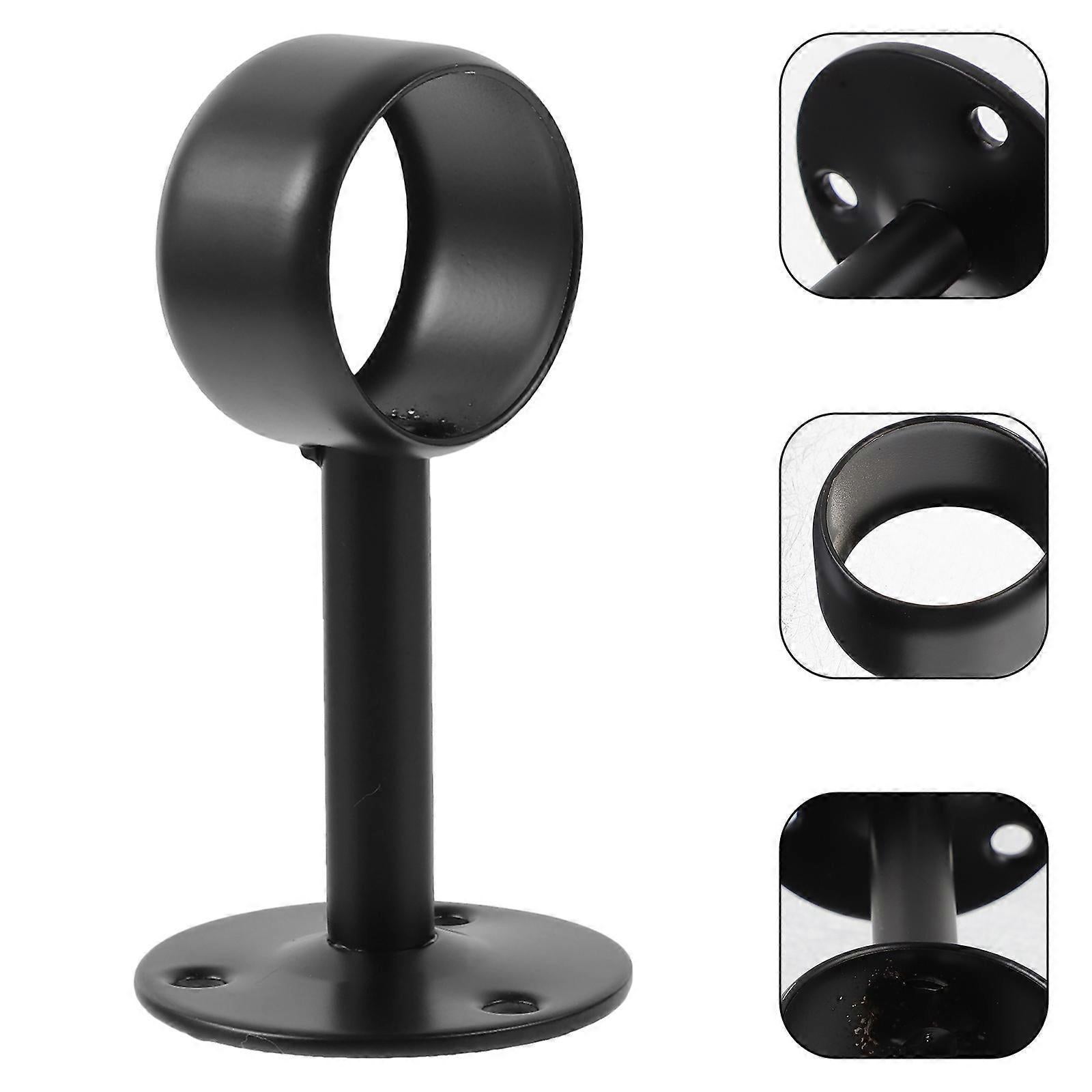 4pcs Ceiling Curtain Rod Brackets, Stainless Steel Rod Holders - Image 4