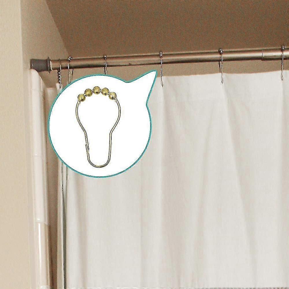 30pcs Stainless Steel Shower Curtain Hooks Gold Curtain Hooks - Image 4