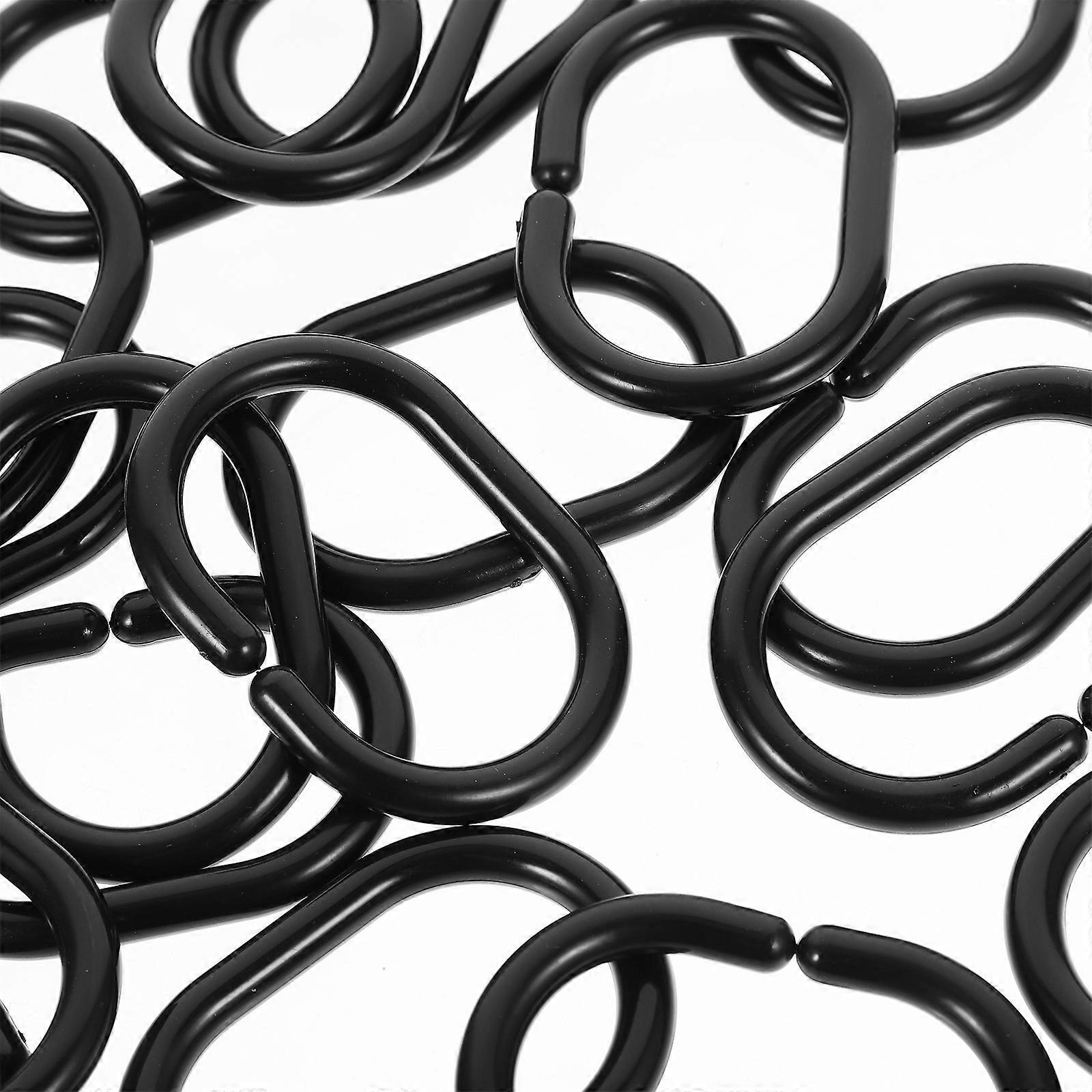 20pcs Plastic Shower Curtain Hooks Rings Curtain Hanger Hooks - Image 2