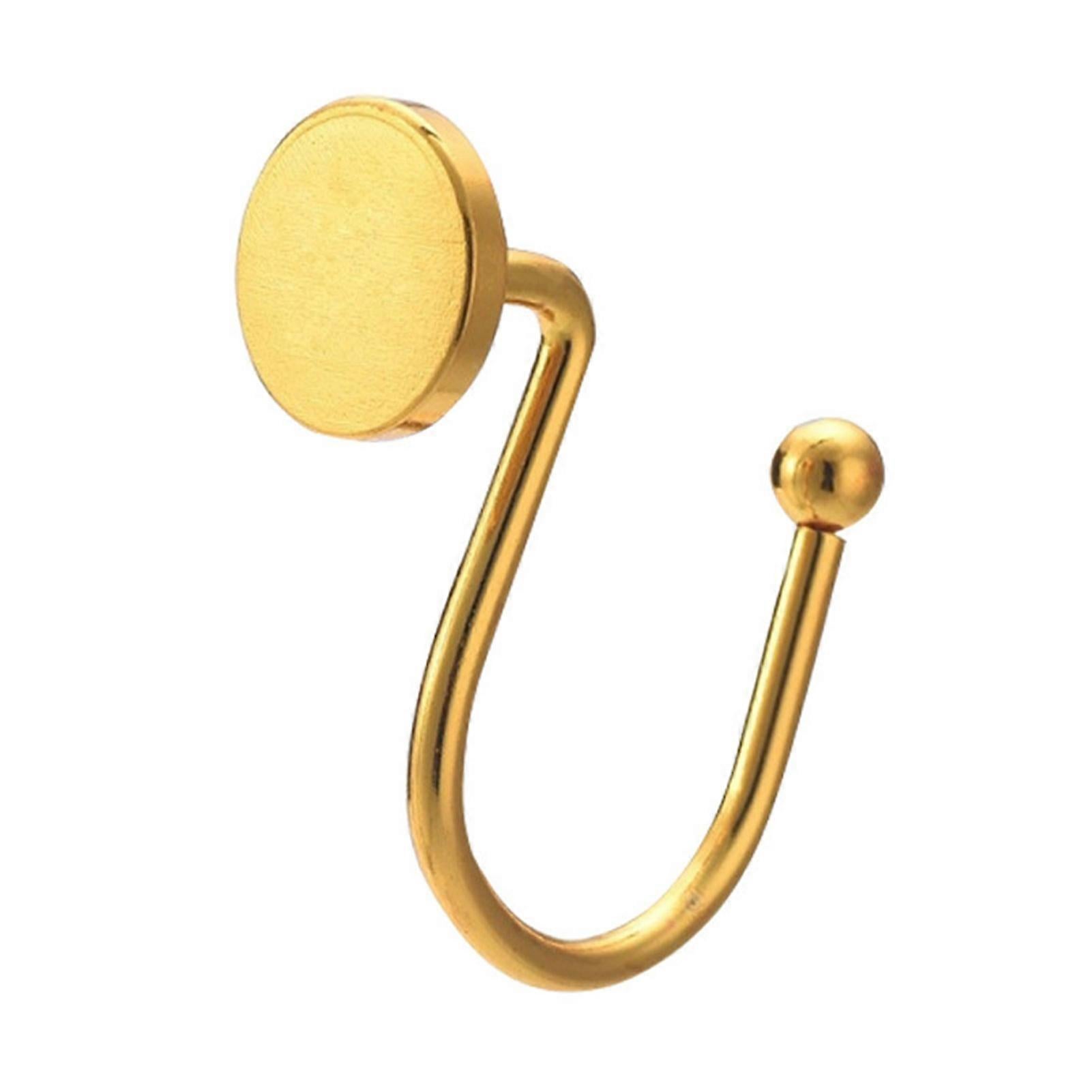 Metal Shower Curtain Hooks Heavy Duty Decorative Curtain Rod Hooks - Image 2