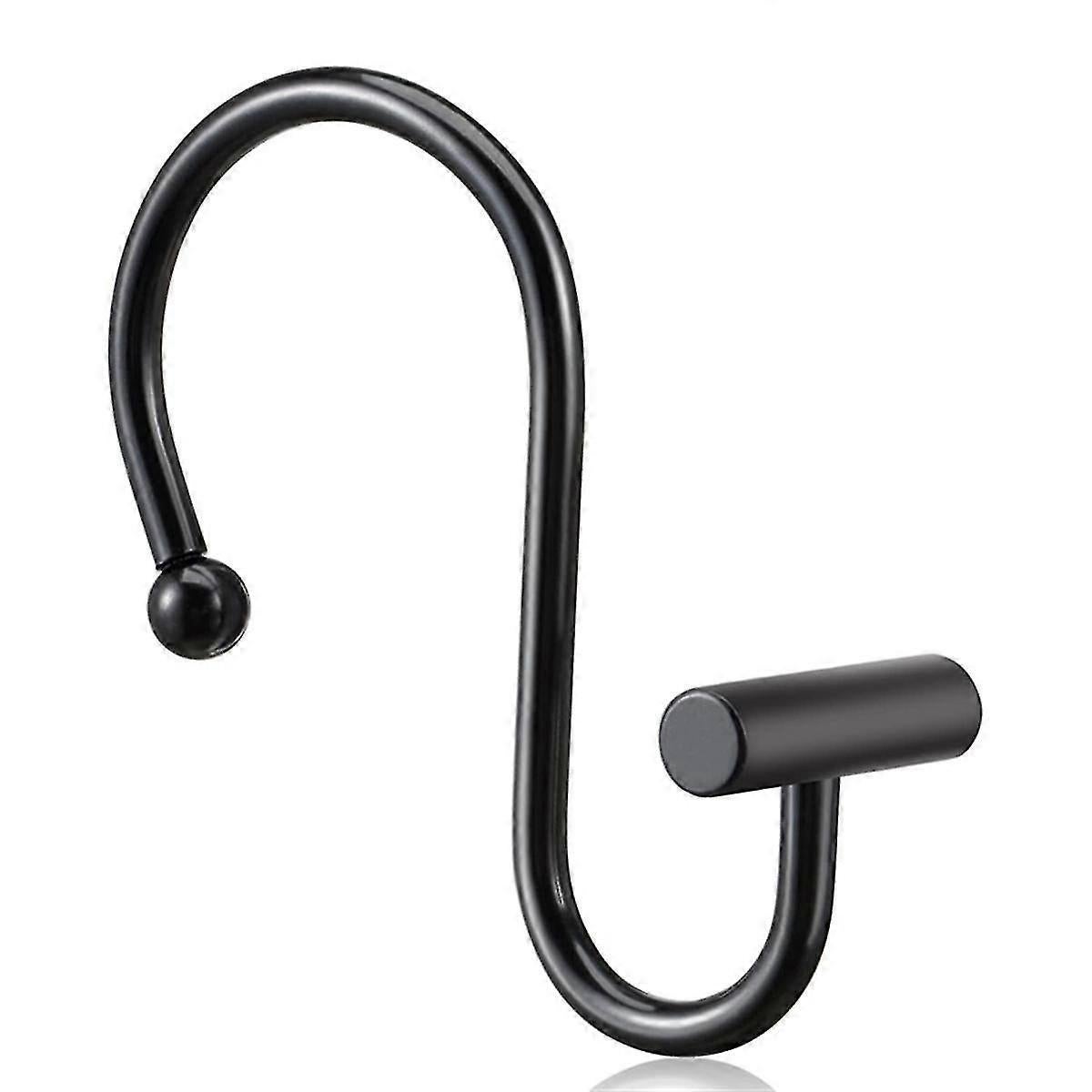 Rust-Proof Metal Shower Curtain Hooks Rings Decorative Bathroom Curtain Hooks - Image 5
