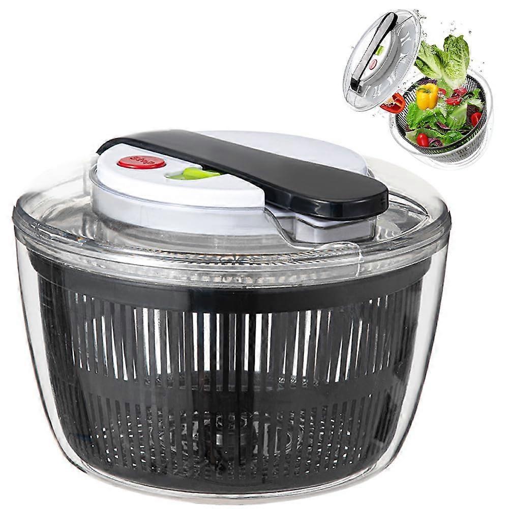 3L Salad Spinner with Lid, Small Vegetable and Fruit Washer & Dryer - Image 1