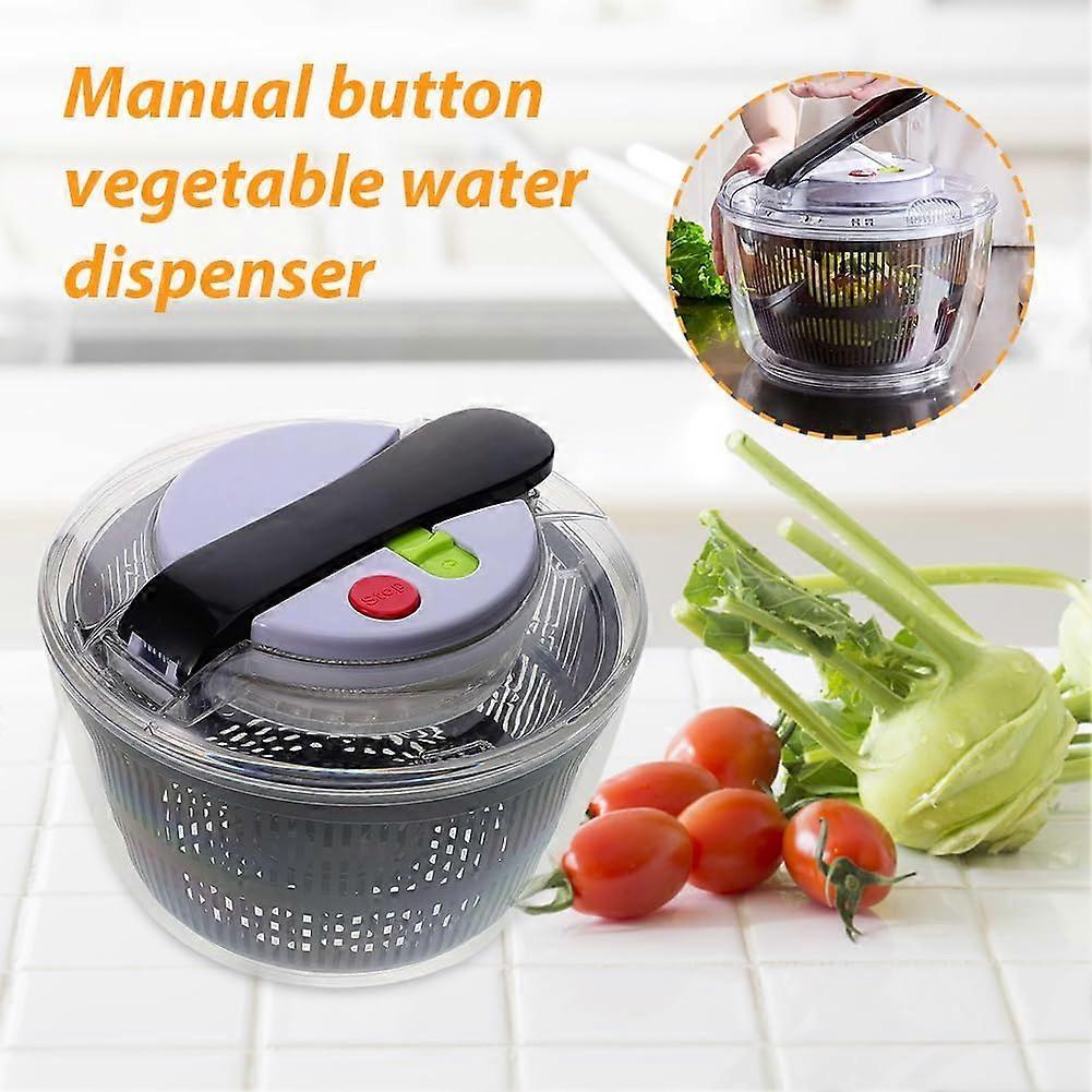 3L Salad Spinner with Lid, Small Vegetable and Fruit Washer & Dryer - Image 5