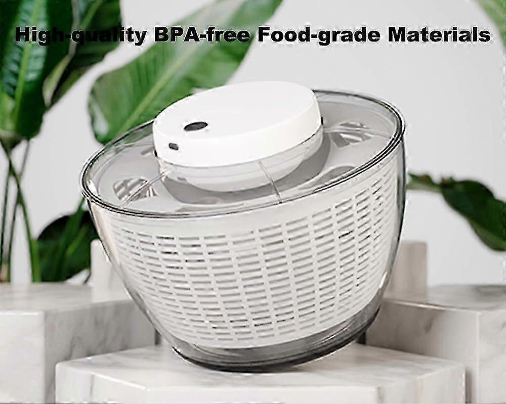 Electric Salad Spinner 4.5L, Rechargeable Large Lettuce Dryer - Image 4