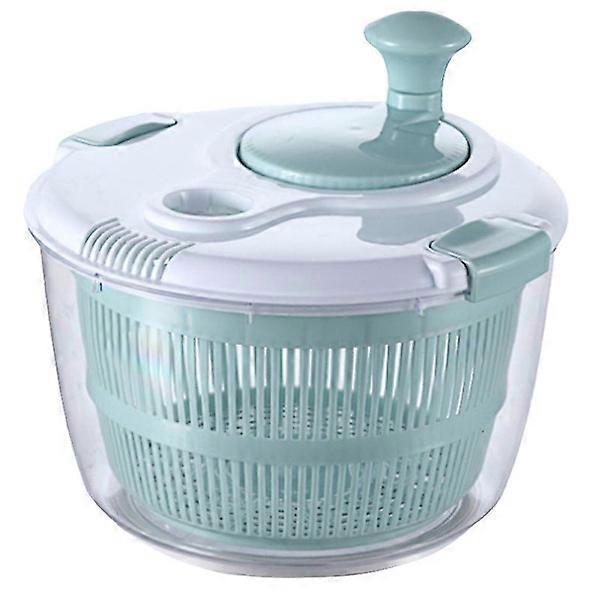 Manual Salad Spinner with Lid Lock and Handle, Easy Use Kitchen Bowl - Image 1