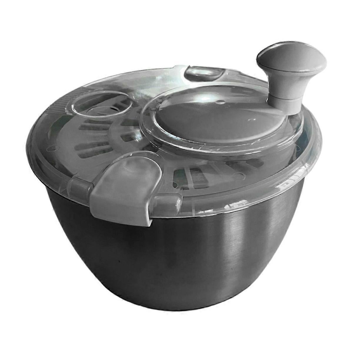 Salad Spinner Fruit and Vegetable Dryer with Milky Liner - Image 1