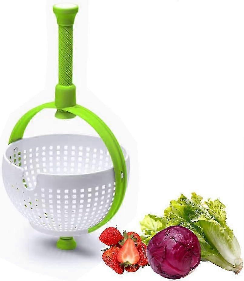 Collapsible Salad Spinner, 3 Quart Large Capacity Dryer - Image 1
