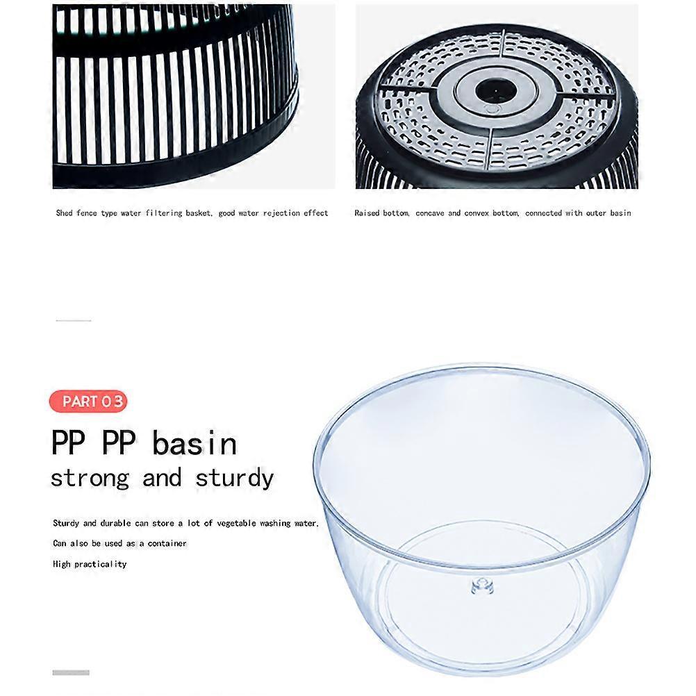 Large Salad Spinner Basket for Vegetables and Fruit - Image 2
