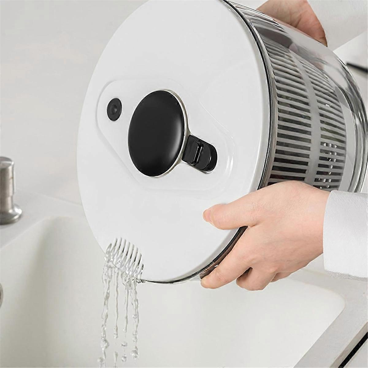 Vegetable and Fruit Dryer Spinner, Multi-Use Salad Washer - Image 5