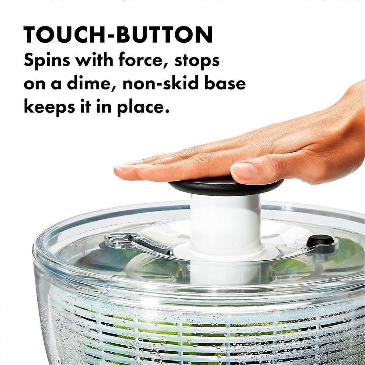 Manual Salad Spinner and Dehydrator, Large Vegetable Dryer - Image 2