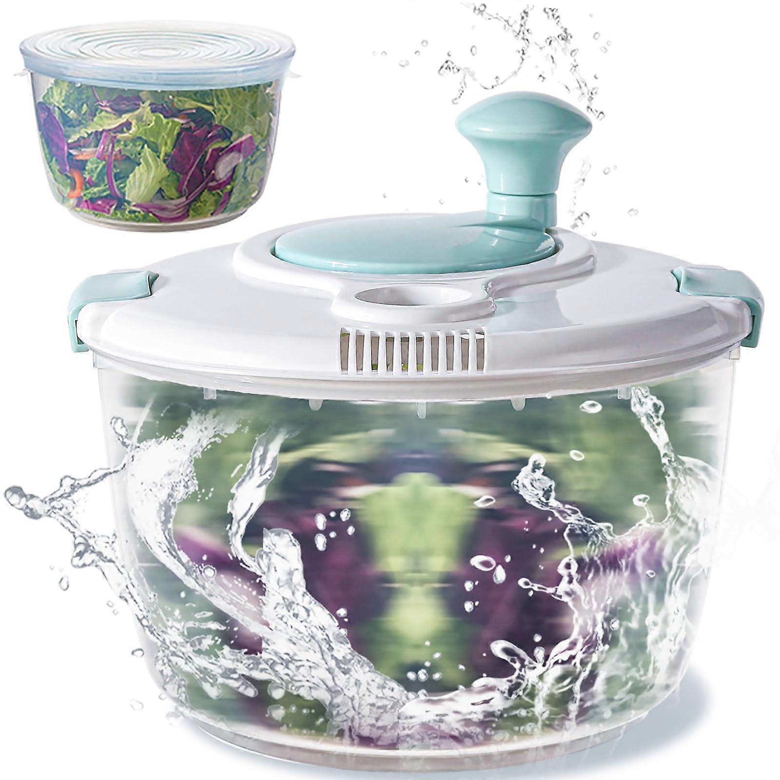 Salad Spinner 4.8Qt Vegetable Lettuce Washer Dryer Bowl - Image 1