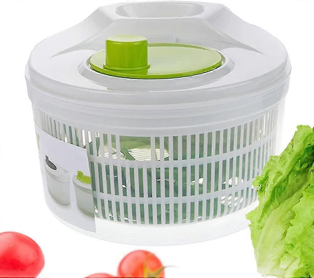 Foldable Salad Spinner with Cover, Veg & Fruit Washer Dryer, Small - Image 1