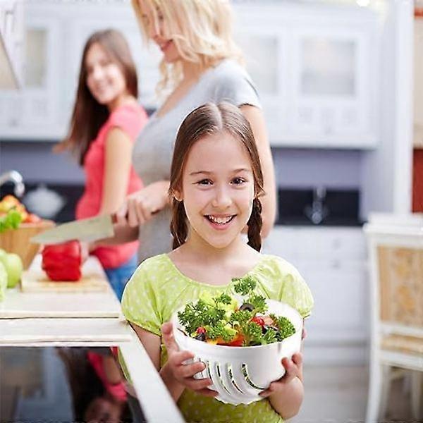 1pc Lettuce Cutter with Salad & Vegetable Spinner Kitchen Tool - Image 3