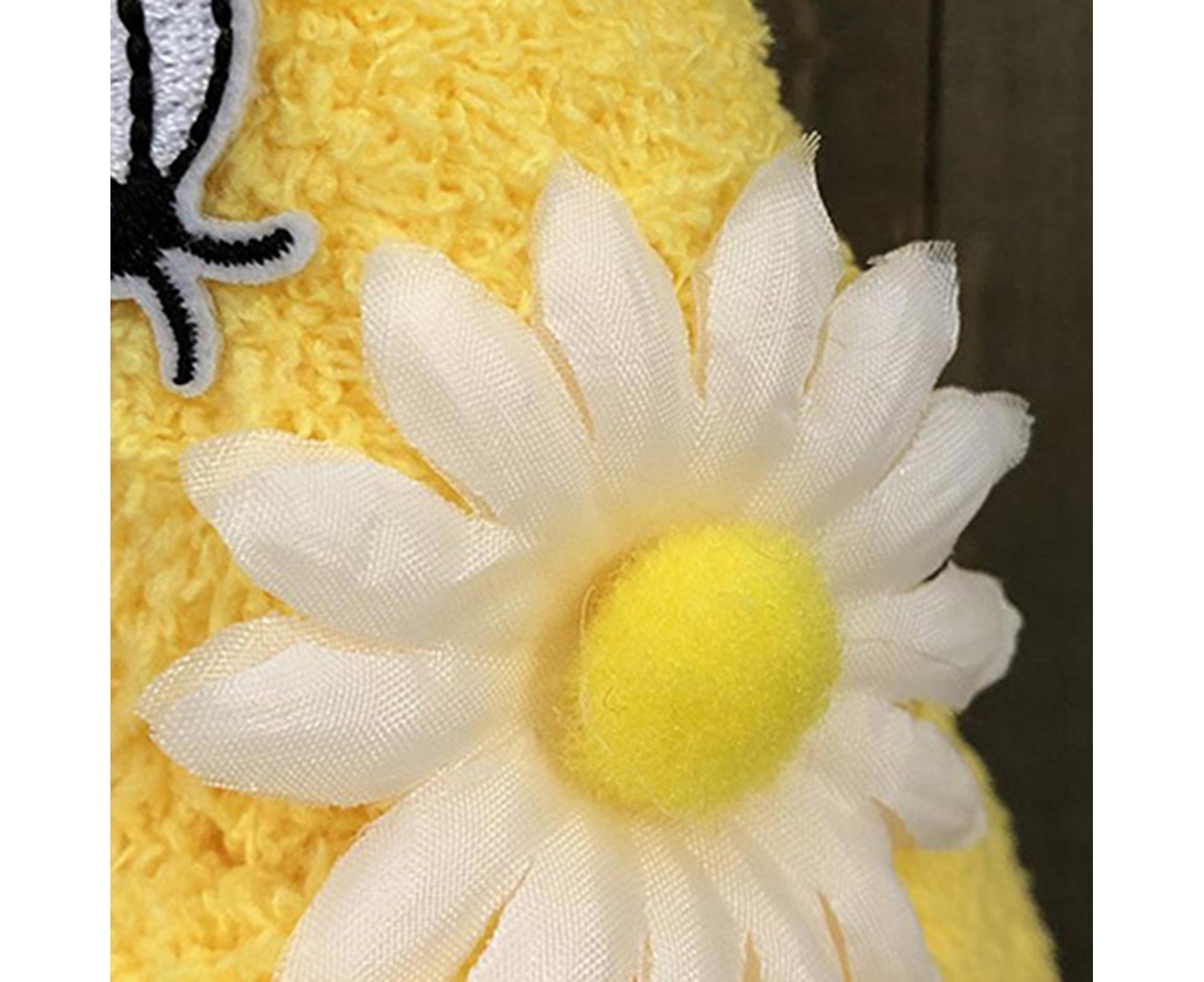 Doll Ornament Adorable Fine Workmanship Plush Bumble Bee Gnome Decoration for Home Desktop-Yellow - Image 8