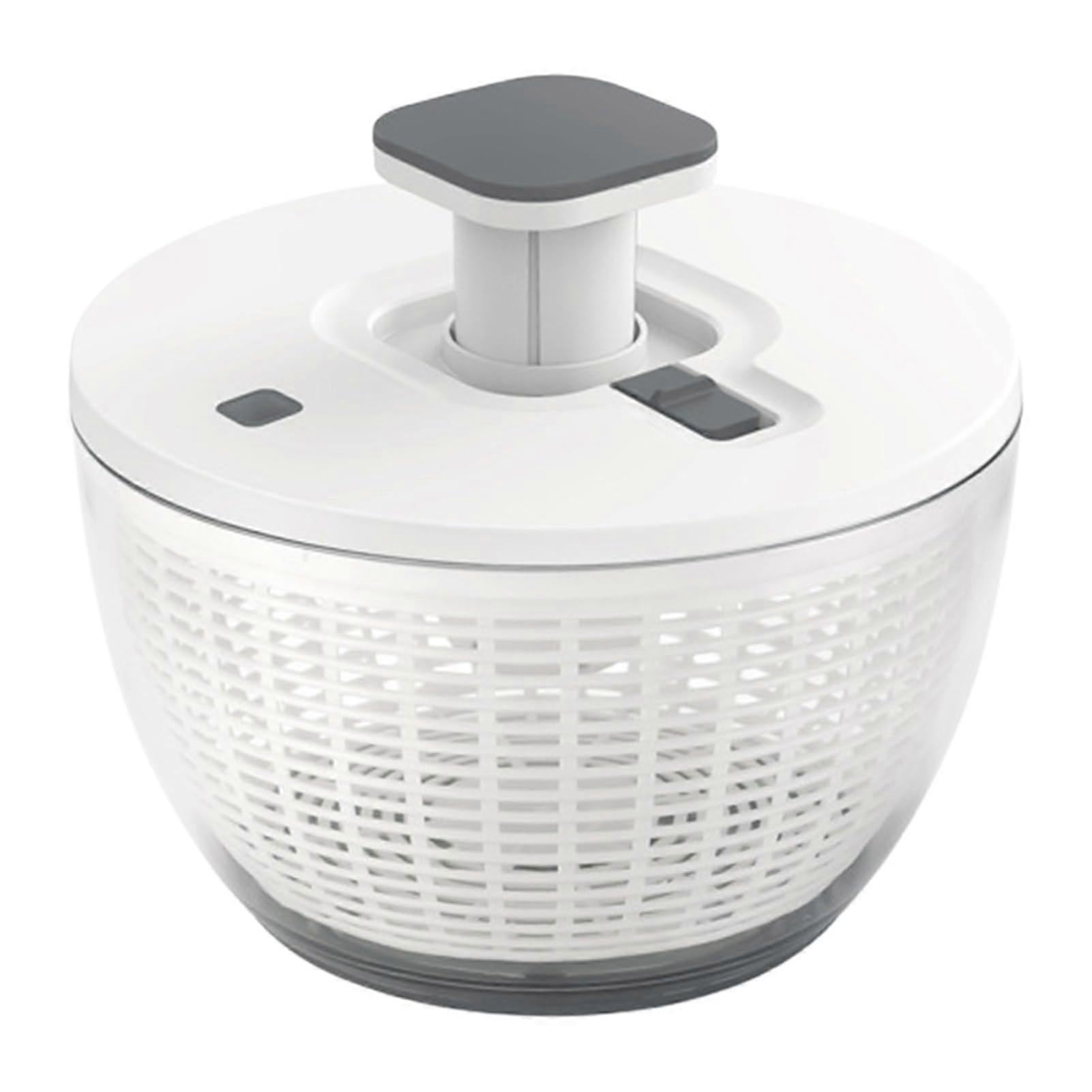 6L Salad Spinner with One-Hand Pump, Lettuce & Fruit Washer Dryer - Image 1