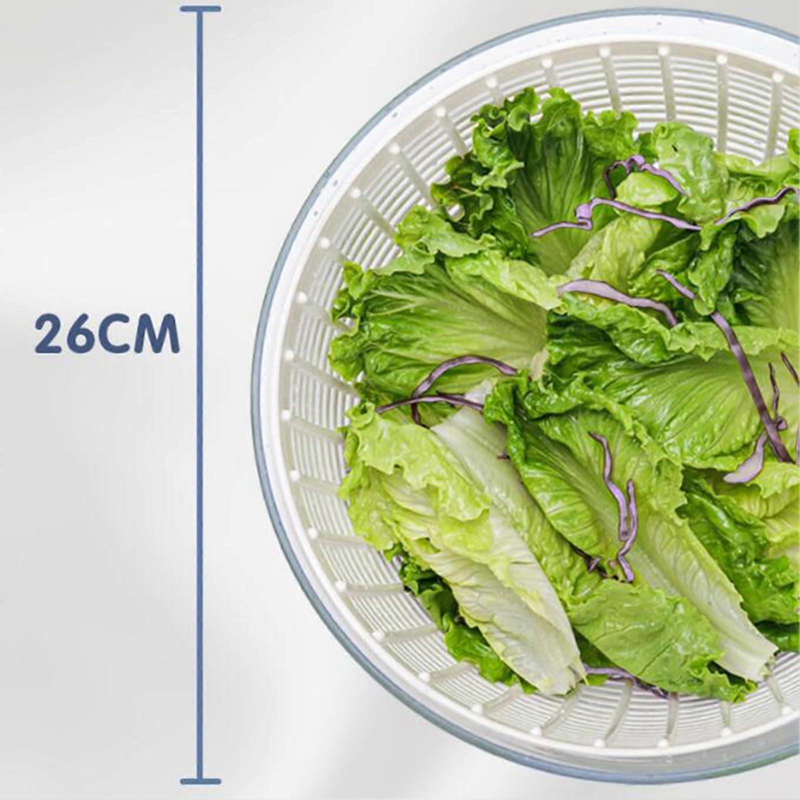 6L Salad Spinner with One-Hand Pump, Lettuce & Fruit Washer Dryer - Image 3