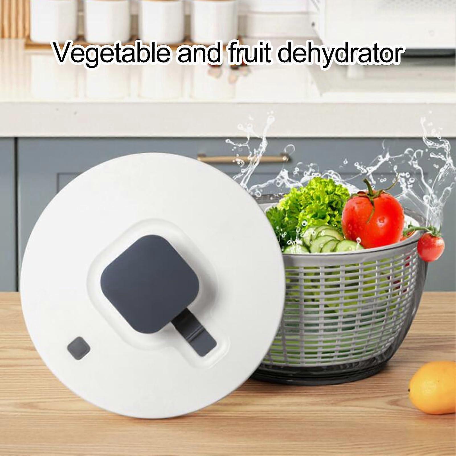 6L Salad Spinner with One-Hand Pump, Lettuce & Fruit Washer Dryer - Image 5