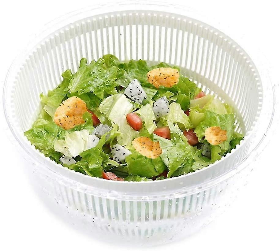 Salad Spinner 4.5L Plastic BPA-Free Non-Slip Vegetable Dryer - Image 3
