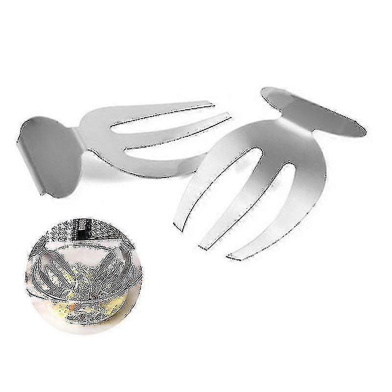 2pcs Salad Claw Stainless Steel Salad Hands Serving Tools - Image 1