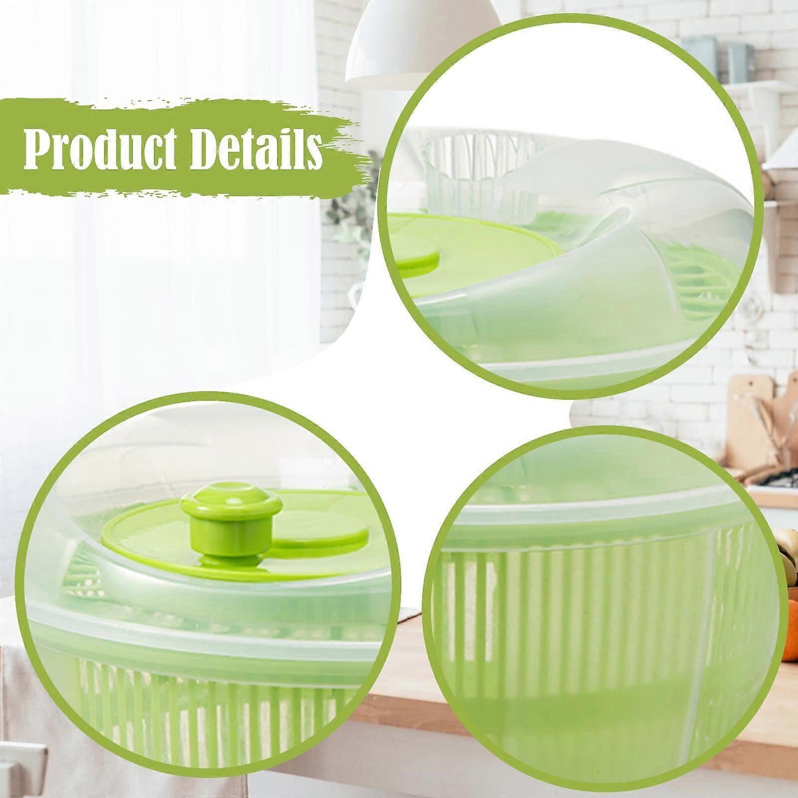 Multipurpose Salad Spinner Vegetable Washer Berry Basket Dryer - Image 2