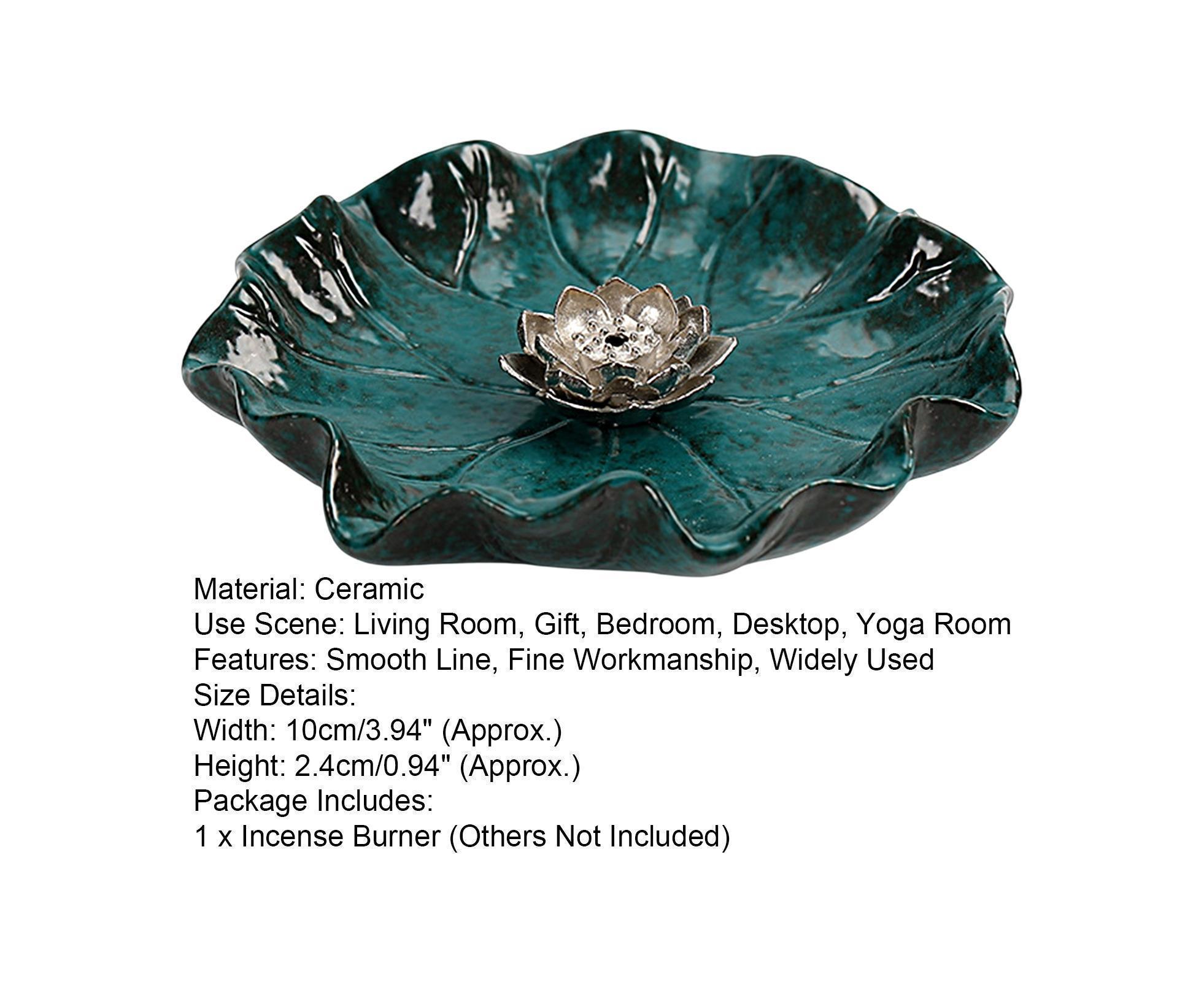 Lotus Leaf Mini Incense Holder for Teahouse-L - Image 6