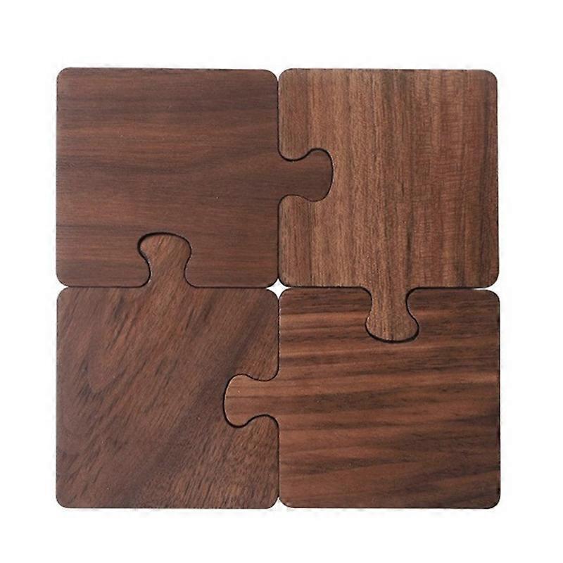 Natural Wooden Puzzle Drink Coaster for Drinks - Image 1