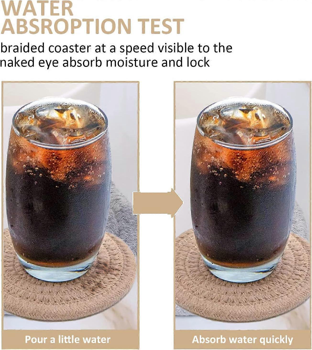 1pc Handmade Super Absorbent Drink Coaster - Image 3