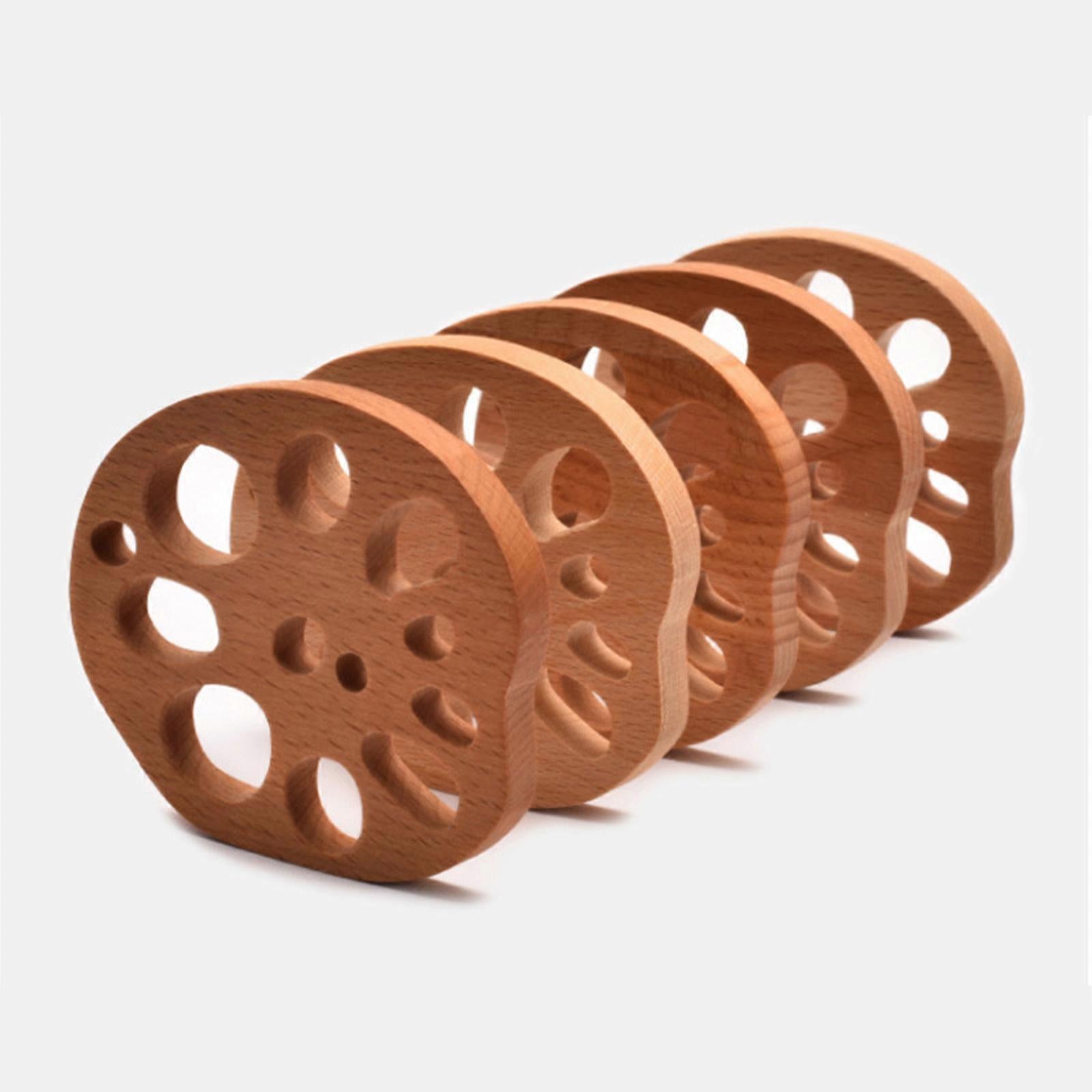 Wooden Drink Coaster Lotus Root Slice Design - Image 4