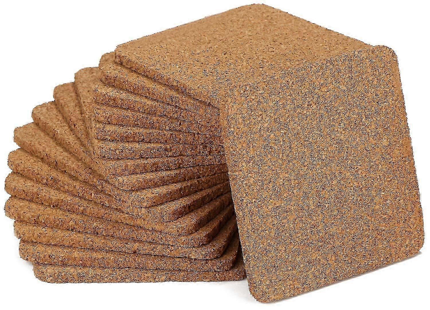20pcs Round Cork Drink Coasters for Glasses - Image 1
