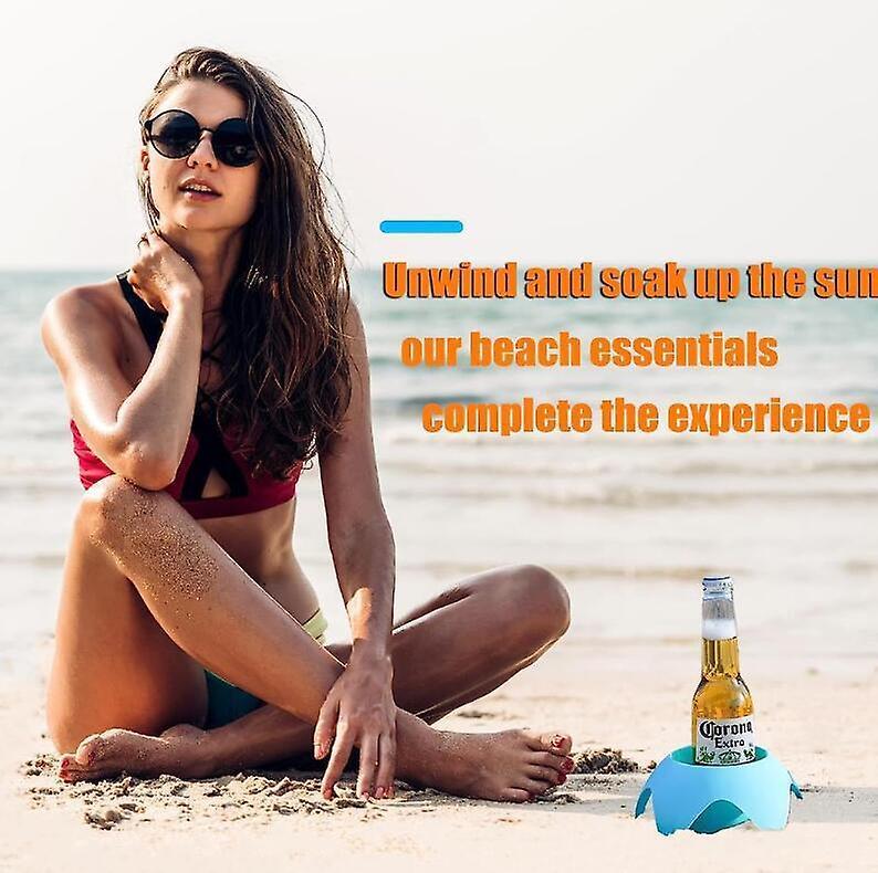 5pcs Beach Sand Drink Coasters Set - Image 4