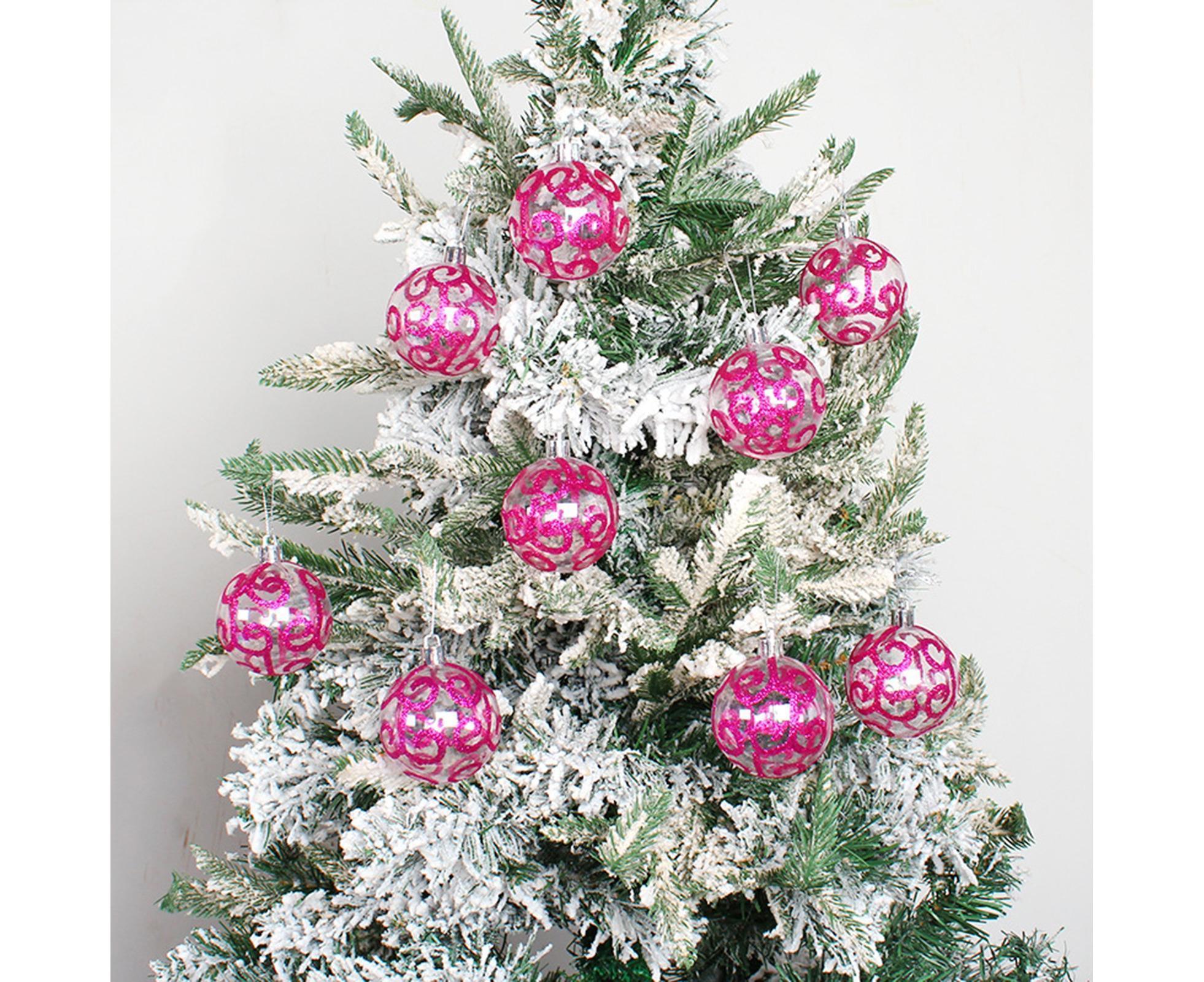 9Pcs Xmas Tree Balls for Home-Purple - Image 2