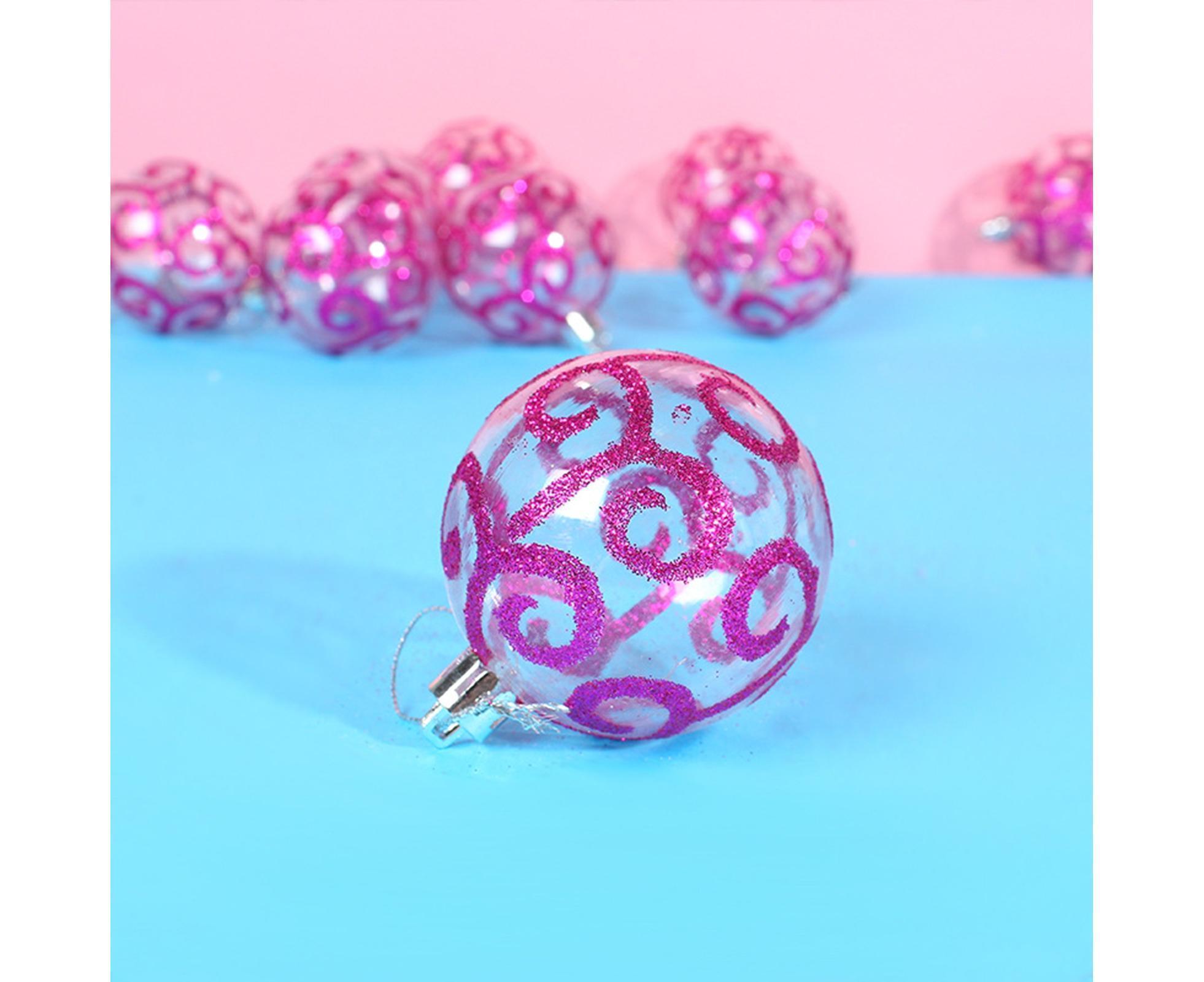 9Pcs Xmas Tree Balls for Home-Purple - Image 3
