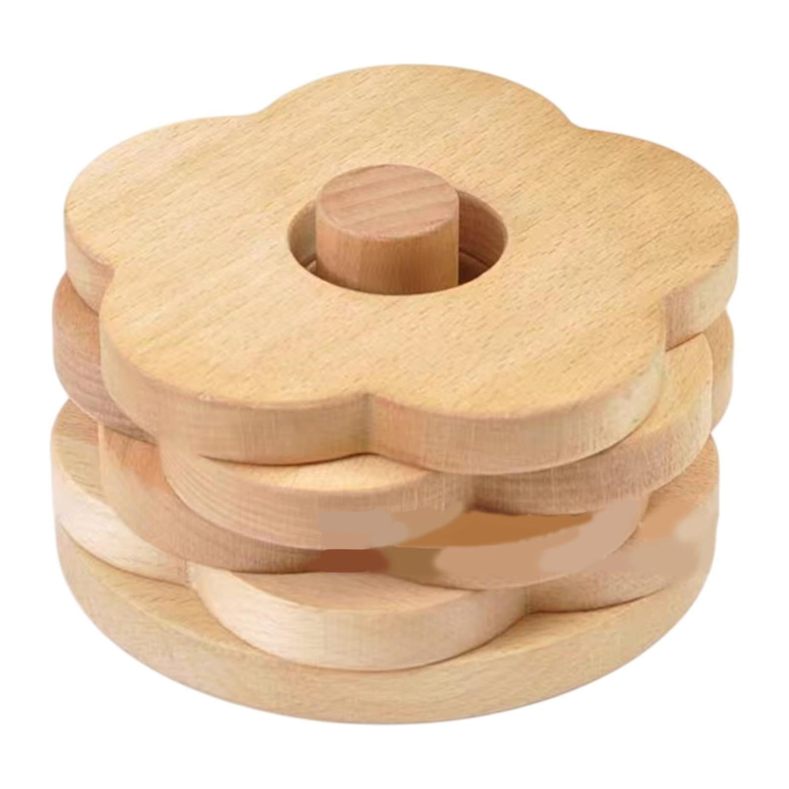 Wooden Drink Coasters Cup Mats Table Protection - Image 1