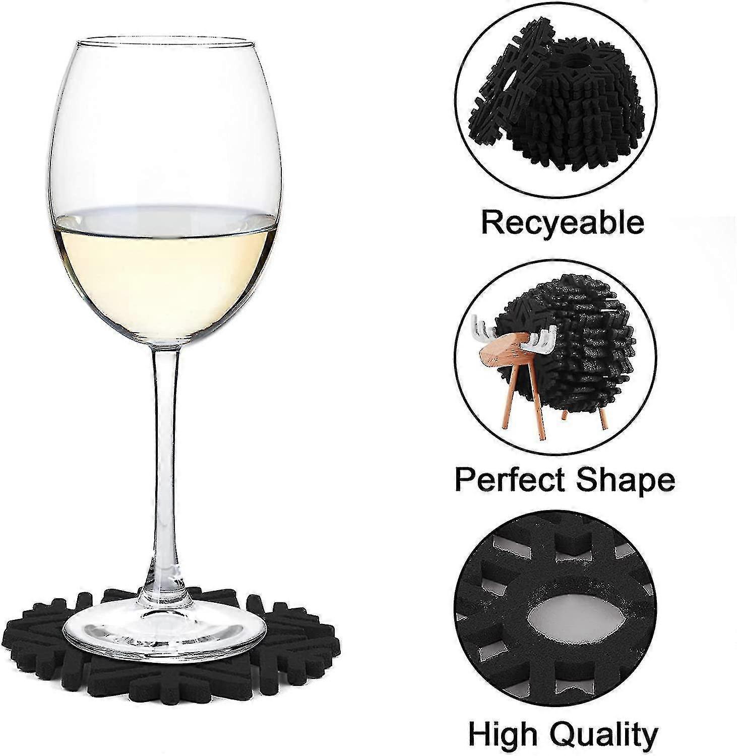 Felt Drink Coasters Non-Slip Washable Heat Resistant - Image 2