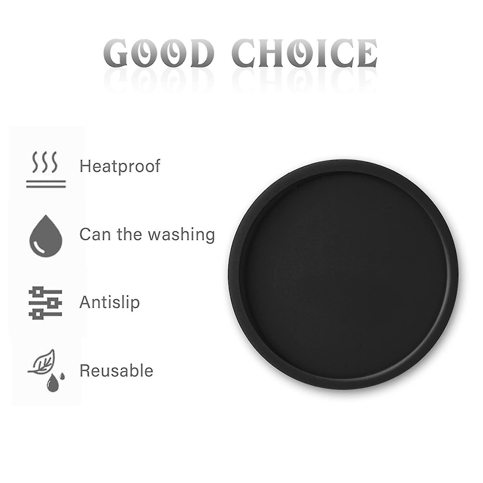 4pcs Silicone Drink Coasters Non-Slip Cup Mats for Hot Cold Drinks Coffee - Image 3