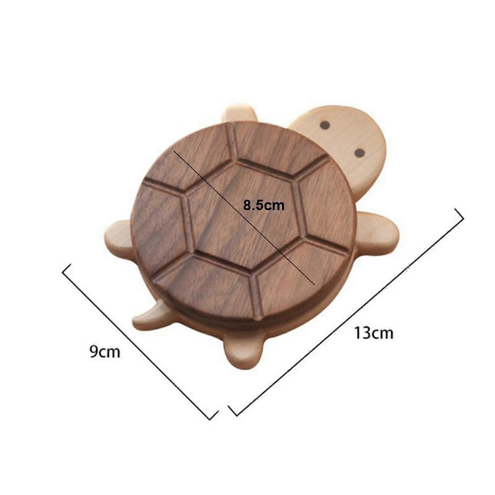 Wooden Cartoon Turtle Drink Coaster for Desktop Accessories - Image 4