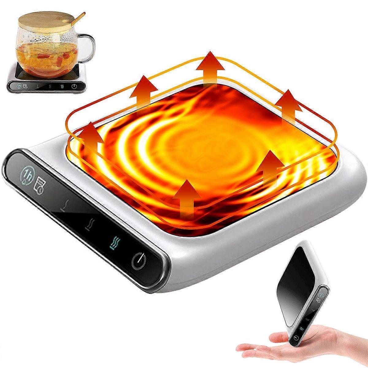 Ceramic Heated Drink Coaster Mug Cup Warmer Thermo Coaster Elegant - Image 1