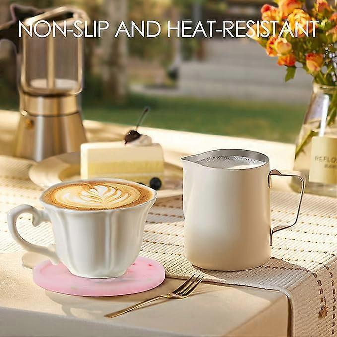 8pcs Glow in Dark Silicone Drink Coasters Non-Slip Tabletop Protection - Image 5