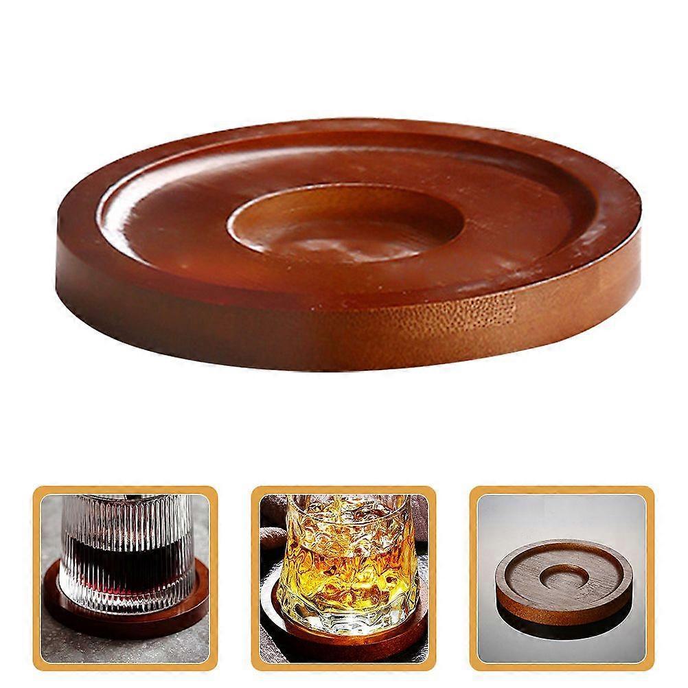 3pcs Wooden Whisky Glass Coasters Drink Cup Pads - Image 2